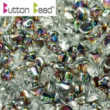 Crystal Vitrail 4mm Button beads - pack of 50