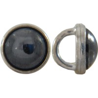 Jet Pearl on Silver 5mm Crystalettes, Pack of 10