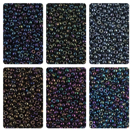 Miyuki Opaque Iris 15/0 Seed Bead Bundle