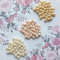 Miyuki 5/0 Baroque Pearl Seed Beads - Bridal Whites bundle
