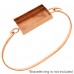 100% Copper Handmade Bezel, Rectangle Link, Use with Interchangeable Bracelet