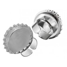 Silver Cast Handmade Bezel, Bottle Cap Ring, 32 x 6.65mm