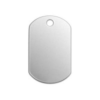 1 1/4 x 3/4" Alkeme Dog Tag stamping blank, pack of 2