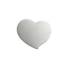 3/4" Alkeme Swirly Heart stamping blank, pack of 2