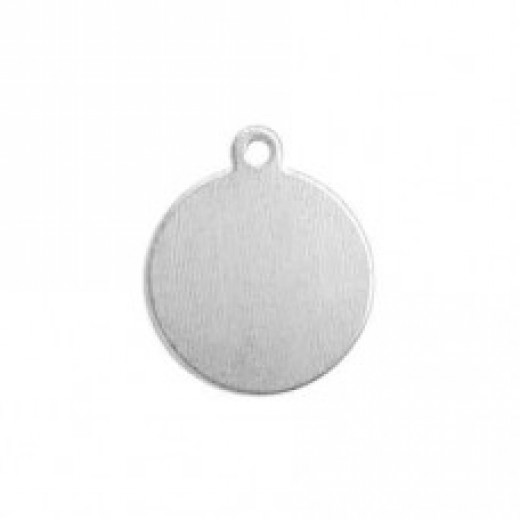 20ga Aluminium Circle with Ring, 5/8" stamping blank, Pack of 8