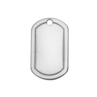 Premium 16ga Aluminium Border Dog Tag, 1/4 x 3/4" stamping blank, Pack of 4