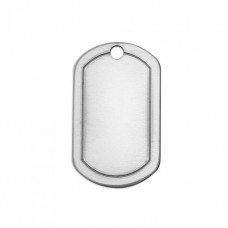 Premium 16ga Aluminium Border Dog Tag, 1/4 x 3/4", Pack of 2