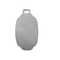 20ga Aluminium Luggage Tag, 2 1/8 x 1 1/8 " (54x25mm), Pack of 2