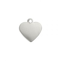 20ga Aluminium Heart with Ring, 1/2" Pack of 4