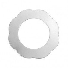 20ga Aluminium Scalloped Washer stamping blank, 1 1/8" Pack of 4