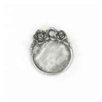 ImpressArt Artisan Pewter Stamping Blank, Circle  24 x 22mm