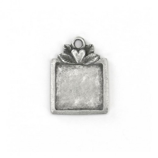 ImpressArt Artisan Pewter Stamping Blank, Square, 28 x 22mm