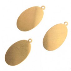 24ga Brass Oval Tag, 29mm, Pack of 4