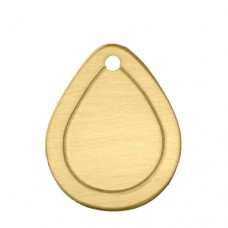 ImpressArt 18ga Brass Border Drop, 3/4" pack of 2