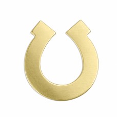 ImpressArt 24ga Brass Horseshoe, 7/8"