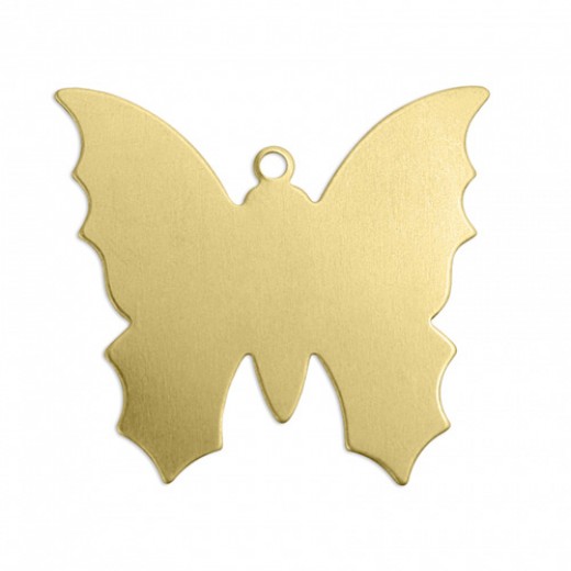 ImpressArt 24ga Brass Butterfly, 1 3/8", Pack of 2