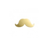 ImpressArt 24ga Brass Mustache, 1/2", Pack of 4