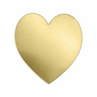 ImpressArt 24ga Brass Heart, 1 1/2"