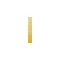 ImpressArt 24ga Brass Strip, 1/4 x 1 1/2 stamping blank, Pack of 4