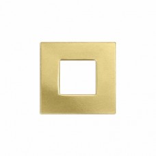 ImpressArt 24ga Brass Square Washer, 5/8" / 16mm, Pack of 2