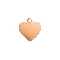 ImpressArt 24ga Copper Heart, 1/2", Pack of 4