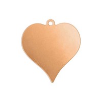ImpressArt 24ga Copper Heart, 7/8", Pack of 2