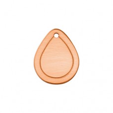 ImpressArt 18ga Copper Border Drop, 19mm