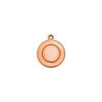 ImpressArt 18ga Copper Border Circle stamping blank, 12.5mm, pack of 3
