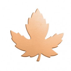 ImpressArt 24ga Copper Maple Leaf, 1 1/4"