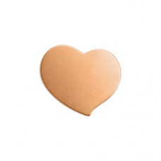 ImpressArt 24ga Swirly Heart, 3/4" stamping blank, Pack of 4