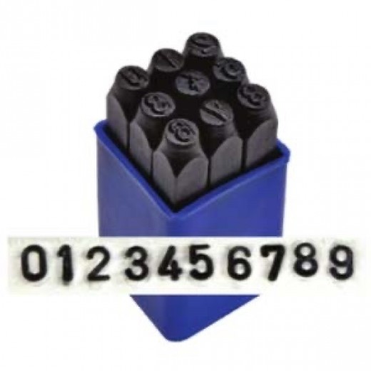3mm 1/8" ImpressArt Basic Numbers Stamp Set