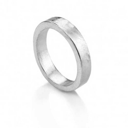 Pewter Ring, UK Size J 1/2, USA size 5, 4mm wide