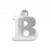 Letter Charm A, Pewter, 3/4" (19mm)