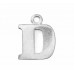 Letter Charm A, Pewter, 3/4" (19mm)