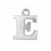 Letter Charm A, Pewter, 3/4" (19mm)