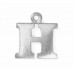 Letter Charm A, Pewter, 3/4" (19mm)