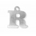 Letter Charm A, Pewter, 3/4" (19mm)