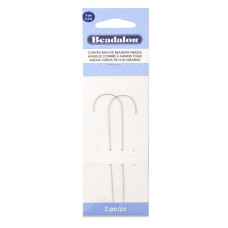 Beadalon Curved big eye beading needle, pack of 2 needles Beadalon Curved big eye beading needle, pack of 2 needles