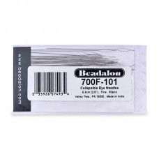 Collapsible Eye Needles, 2.5 Inch, Fine, from Beadalon. Bulk pack of 50 needles