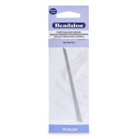 Beadalon Fine twisted Collapsible Eye Needles, 5", Fine, 10 Pack