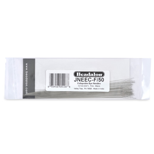 125mm Fine collapsible eye beading needle, bulk pack of 50 125mm Fine collapsible eye beading needle, bulk pack of 50
