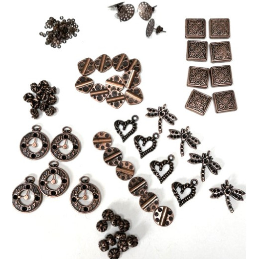 One Off Wonders -Copper Colour Collection, over 80 Beads and Charms! One Off Wonders -Copper Colour Collection, over 80 Beads and Charms!