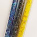 Blue Tit Beads - Black, Blue And Yellow Czech Mix
