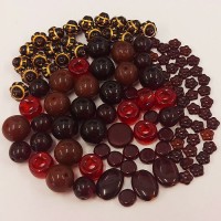 A Gorgeous Garnet Gathering Of Beads