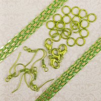 Summer Vibes Chain and Findings Bundle - Lime Green
