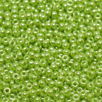 Chartreuse Opaque Luster, Miyuki 11/0 Seed Beads, Colour 0439, 22g Approx