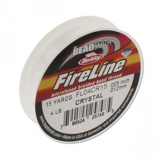 Fireline Thread, 4lb Crystal Clear 15yd 0.006