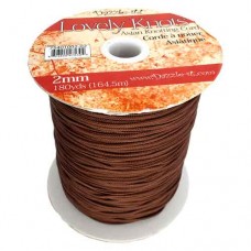 Light Chocolate 2mm Knotting Cord,5 metre length