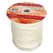 White 2mm Knotting Cord,5 metre length