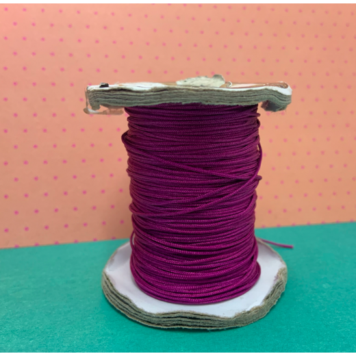 1mm Silky Knotting Cord, Approx 10 Metres, Purple